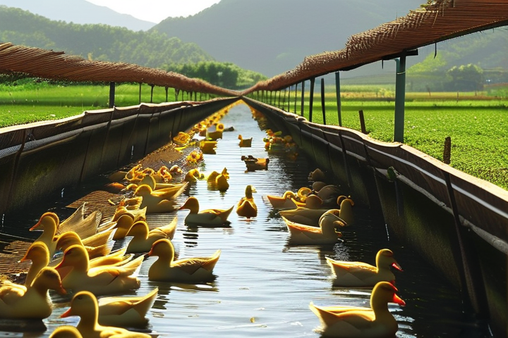 返乡创业新机遇，探索乡村全赛道的鸭养殖潜力