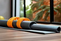 提升健身效率的秘诀，瑜伽垫、弹力带与打卡APP/热量计算器