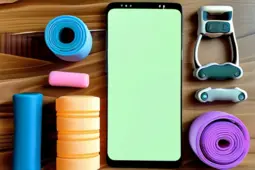 瑜伽垫、弹力带等器材与打卡APP/热量计算器等辅助工具，提升健身效率