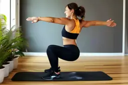 解锁居家健身秘籍，深蹲变式，新手宝妈职场人的专属动作实操技巧