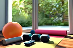 瑜伽垫与弹力带，健身新伙伴，打卡APP与热量计算器，效率提升神器