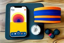 便携健身器材，瑜伽垫、弹力带与打卡APP/热量计算器，提升你的健身效率